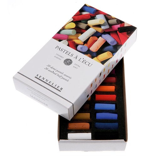 Boîte demi pastels à - boîte, demi-pastels