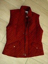 gilet matelassé Sport équitation à taille réglable couleur bordeaux - taille S 