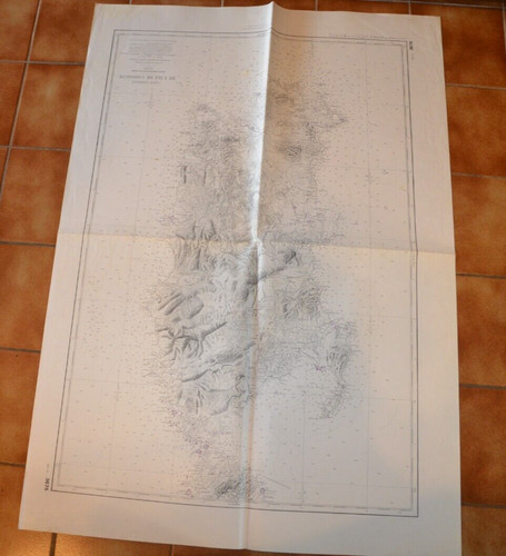 Carte marine ancienne - marine, shom