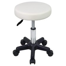 Tabouret Rond à roulettes réglable en Hauteur pour Salon Massage Maison Cuisi...
