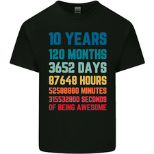 T-Shirt D'Anniversaire Des 10