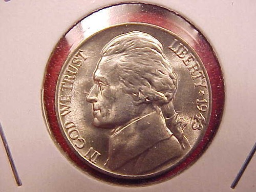 1943 jefferson nickel - jefferson,