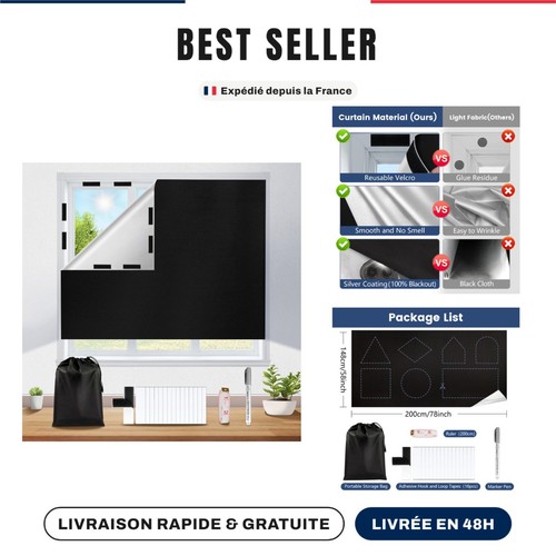 Store occultant sans perçage - store,