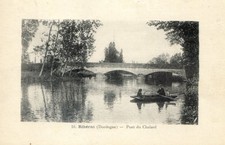 Dordogne - convoyeur de Angoulême à Périgueux sur cpa de Ribérac - pont du Chala