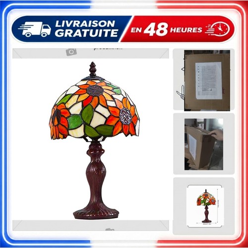 Lampe tiffany vitrail - tiffany,