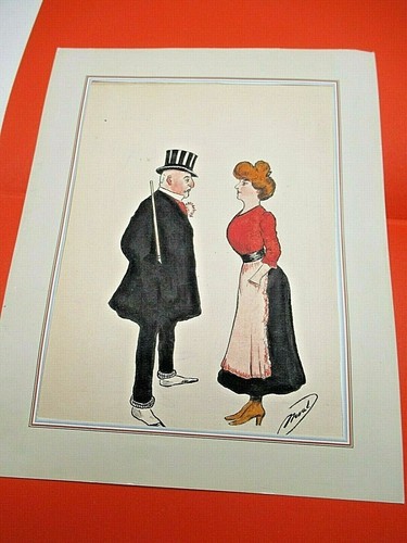 Beau dessin caricature - caricature, 1900