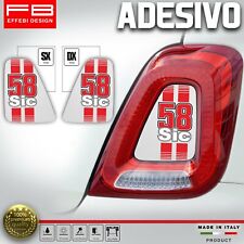 Adhésifs Stickers Fiat 500 Abarth 595 695 Sic 58 Phares Rear Phare Carbone Look