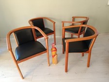 Lot de 4 fauteuils style scandinave années 70