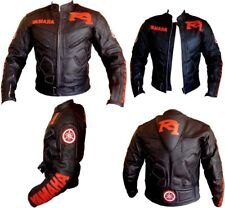 YAMAHA R1 Veste Motard en Cuir Veste en Cuir Moto Hommes Veste en Cuir de Motard