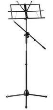 Pupitre Musique Pliable Partition Portable Reglable avec Support Mic Microphone