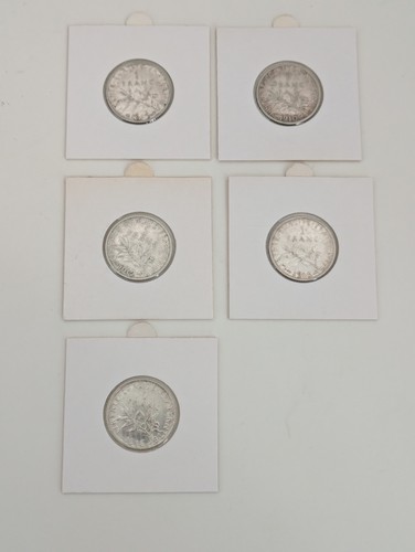 Lot pieces argent franc - pieces,