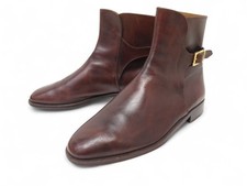 CHAUSSURES BERLUTI BEATLES 10048 BOTTINES A BOUCLES 8 42 CUIR PATINE BOOTS 2400€
