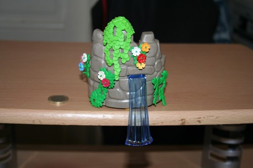 Playmobil mur avec cascade