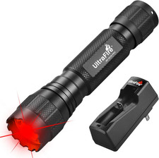 High Power 10W Red LED Flashlight for Astronomy, Hunting & Night Use