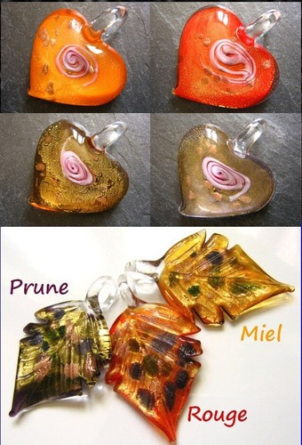 Choix pendentif verre - au,