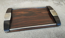 ancien plateau de service fumeur ? art deco ébène macassar ? tray Ruhlmann ?