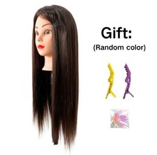 Tête De Mannequin Pour Tressage Cheveux Synthétique Poupée Tête D’exercice