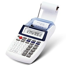 Calculatrice de bureau avec rouleau de papier avec écran LCD à 12 chiffres I ...