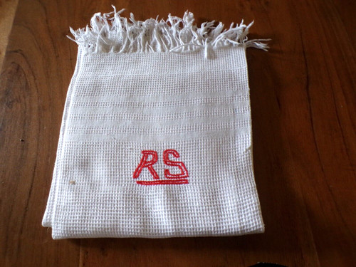 Linge ancien serviette - linge,