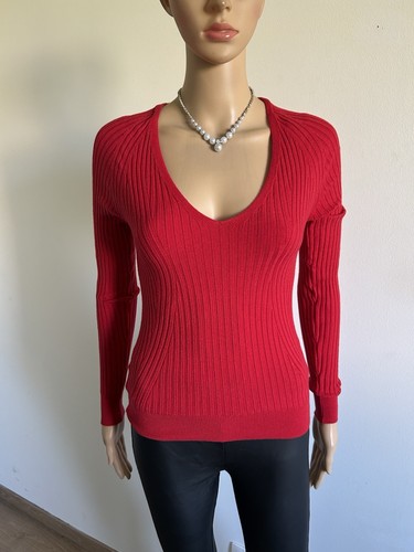 Pull rouge manches longues - pull, à