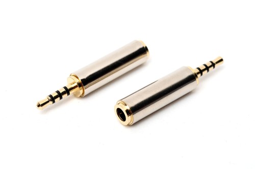 Gold 5mm female 2 - 3.5mm, to