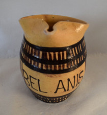 ANCIEN PICHET PUBLICITAIRE TERRE CUITE BEL ANIS PASTIS DE MONTAUBAN 1930