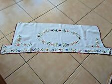 Broderie  dessu de buffet ou rideau   main decor 1920#curtain ol