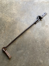Ancien crochet 62 cm fer forgé pour porte ou volet,ferrure serrure