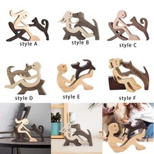 Sculpture de chien en bois