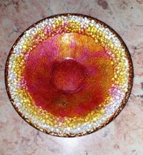 Grande Coupelle En Email De Limoges  signée Marylou