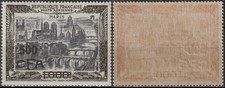 REUNION CFA pa 51 ** MNH Aviation vue de Paris Notre-Dame 1951 (CV 460 €)