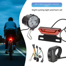 Kit éclairage LED 24V 48V pour vélos électriques avec phare feu arrière et i
