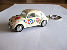 porte-clé VOLKSWAGEN COCCINELLE 1/64 blanche kinsmart