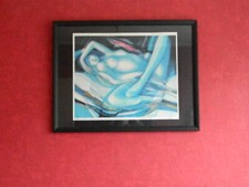 lithographie  érotique femme nue signée jean baptiste valadié    (sans le cadre)