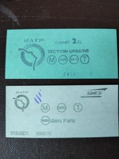 LOT 2 ANCIENS TICKETS DE