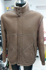 BRECO'S Cuir de Mouton Aviateur D'Occassion Pre-owned Man Brun TG 50 MGC289PI