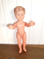 Ancien Vintage Années 60 2 petites Poupées Poupon 20 cm petit garcon nu