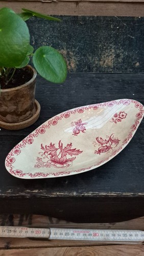 Plat ovale faïence ancienne