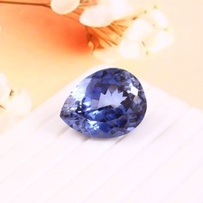 AAA+ Saphir Teal Royal Bleu De Ceylan Gemme Calibrée 22,00 Ct