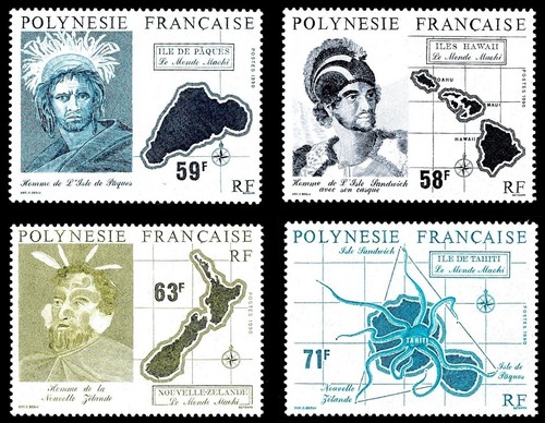 Timbre polynésie 354 357 - polynésie, 354/357**