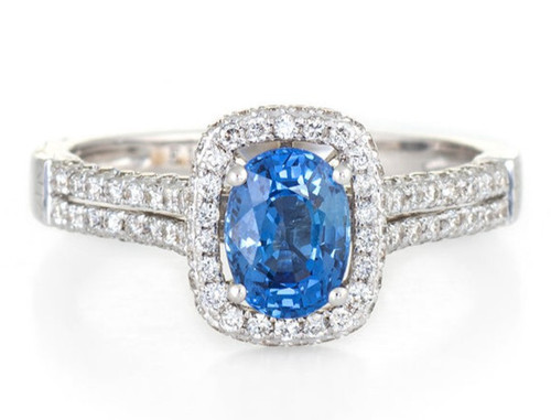 Bague saphir blanc - en,