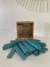 3 ⚜️ Jouet Jeu de Construction Kapla Boite de 40 Planchettes en Bois Bleu