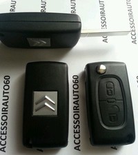 COQUE Cle Plip Telecommande 2 BTN CITROEN C2*C3*pluriel*berlingo*C4*C1*C8.CE0536