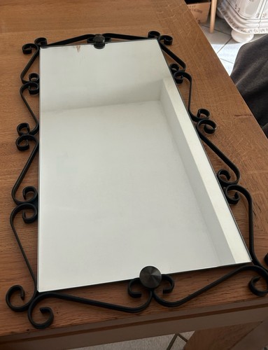 Miroir fer forgé années - miroir,