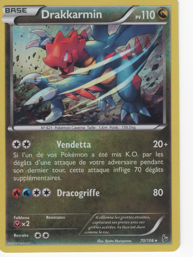 Carte pokémon drakkarmin - carte,