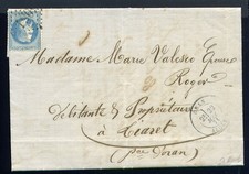 Rare lettre d'Oran pour Tiaret