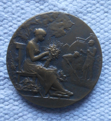 Médaille art nouveau graveur