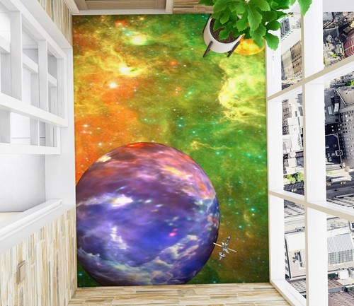 Planète violette 1899 sol - planète, 3d