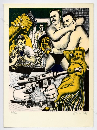 Erró lithographie originale - errÓ.,