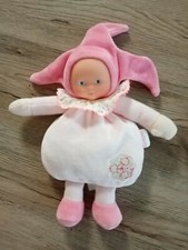 Doudou poupée lutin rose baby